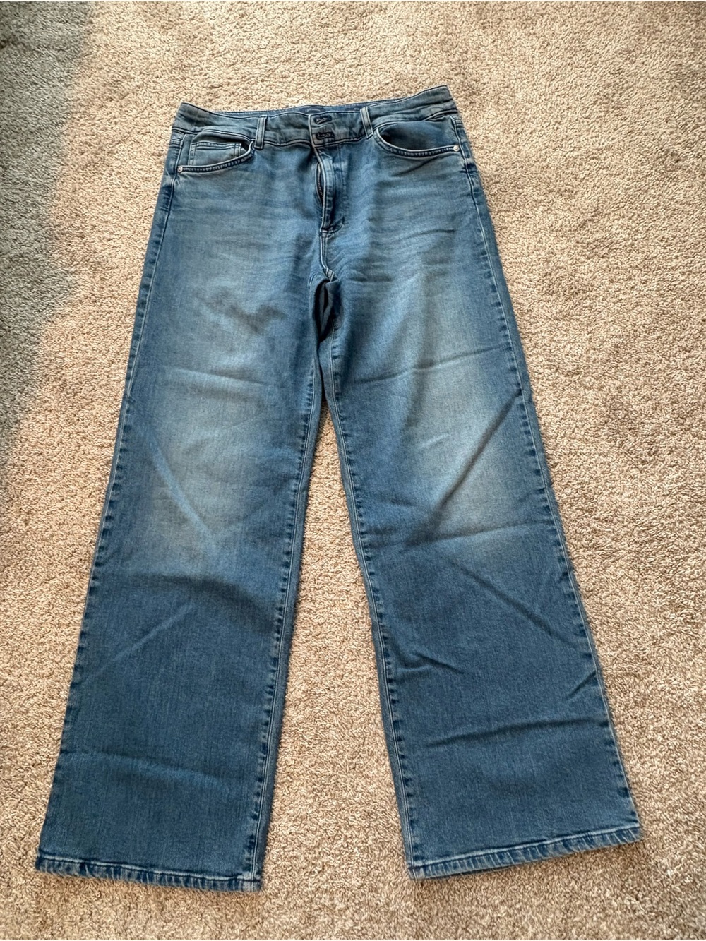 J. Jill Wide Leg Jeans in Faded Blue